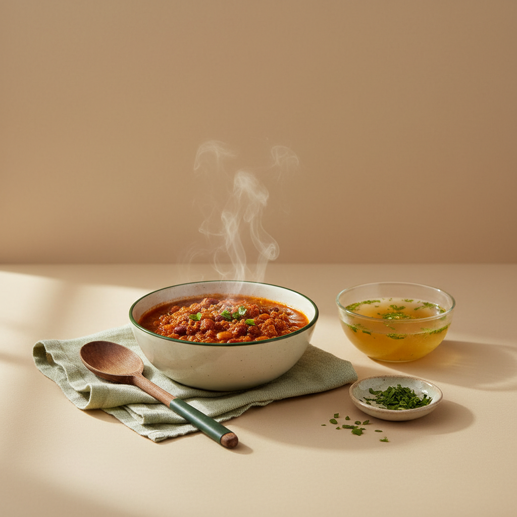 Was für Brühe kommt in Chili con Carne? Überraschend kraftvoll
